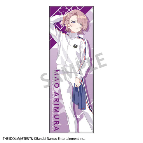 『学園アイドルマスター』ロングスクエア缶バッジ/有村麻央【202506再販】